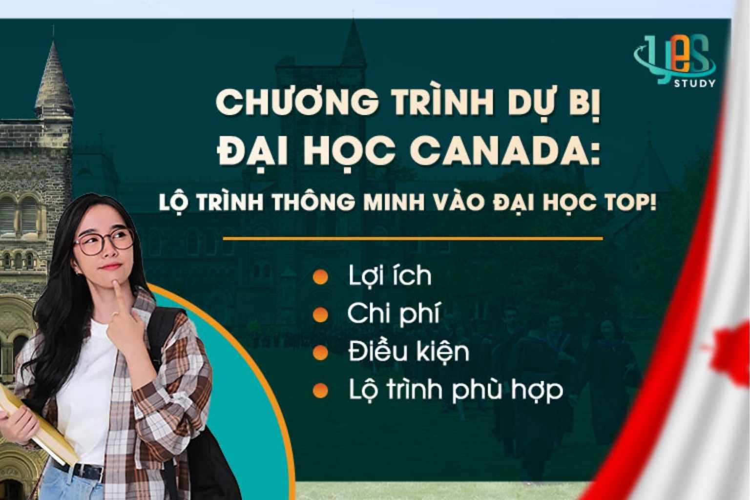 Điều kiện và chi phí du học dự bị đại học tại Canada