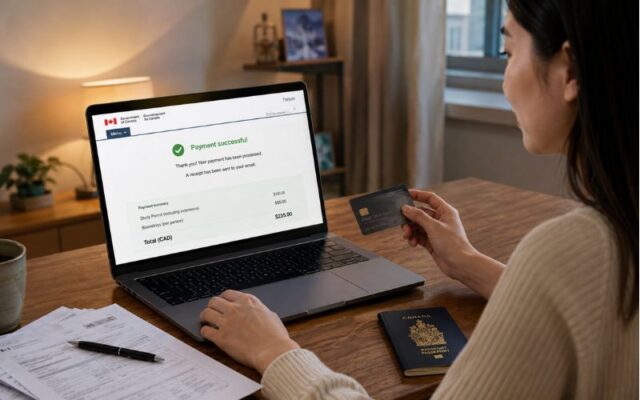 Giao diện trang đăng nhập IRCC Portal năm 2026, giúp học sinh nhận diện đúng website chính phủ tránh lừa đảo