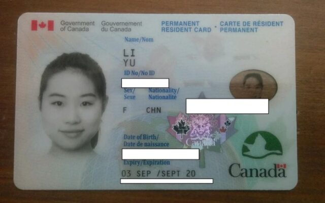 Mẫu Thẻ PR Canada (Permanent Resident Card) mới nhất
