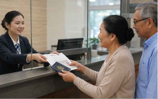 Nhận kết quả và dán visa vào hộ chiếu