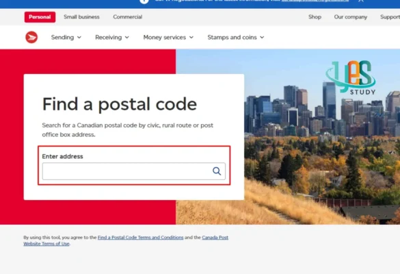 Sử dụng công cụ chính thức của Canada Post (Bưu điện Canada)