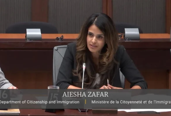 Phát biểu của Aiesha Zafar, người đứng đầu bộ phận di cư tại IRCC