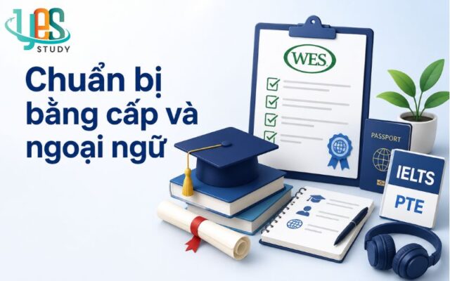 Chuẩn bị bằng cấp và ngoại ngữ