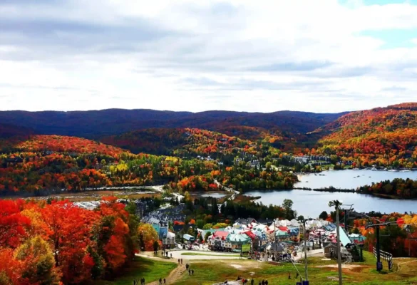 Mùa thu Canada tại Mont-Tremblant, Quebec