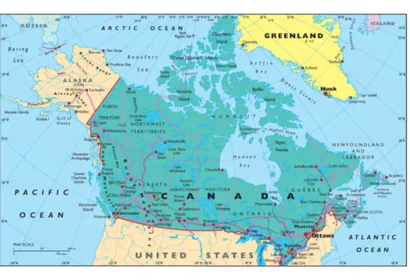 Đặc điểm tự nhiên và khí hậu của Canada