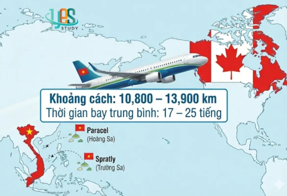 Tổng quan Việt Nam cách Canada bao nhiêu km và bay mất bao lâu