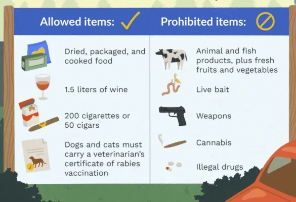 những thứ không được mang sang Canada