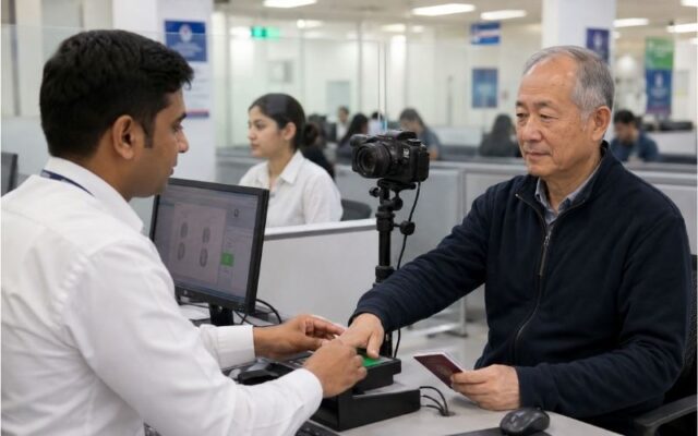 Đặt lịch hẹn và lấy sinh trắc học
