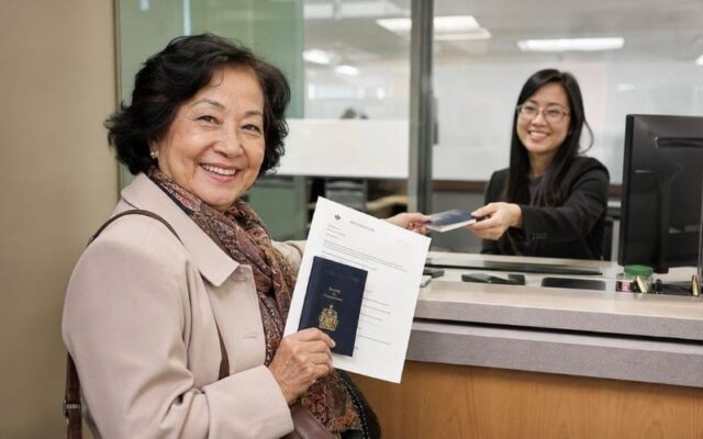Nhận kết quả và dán visa vào hộ chiếu